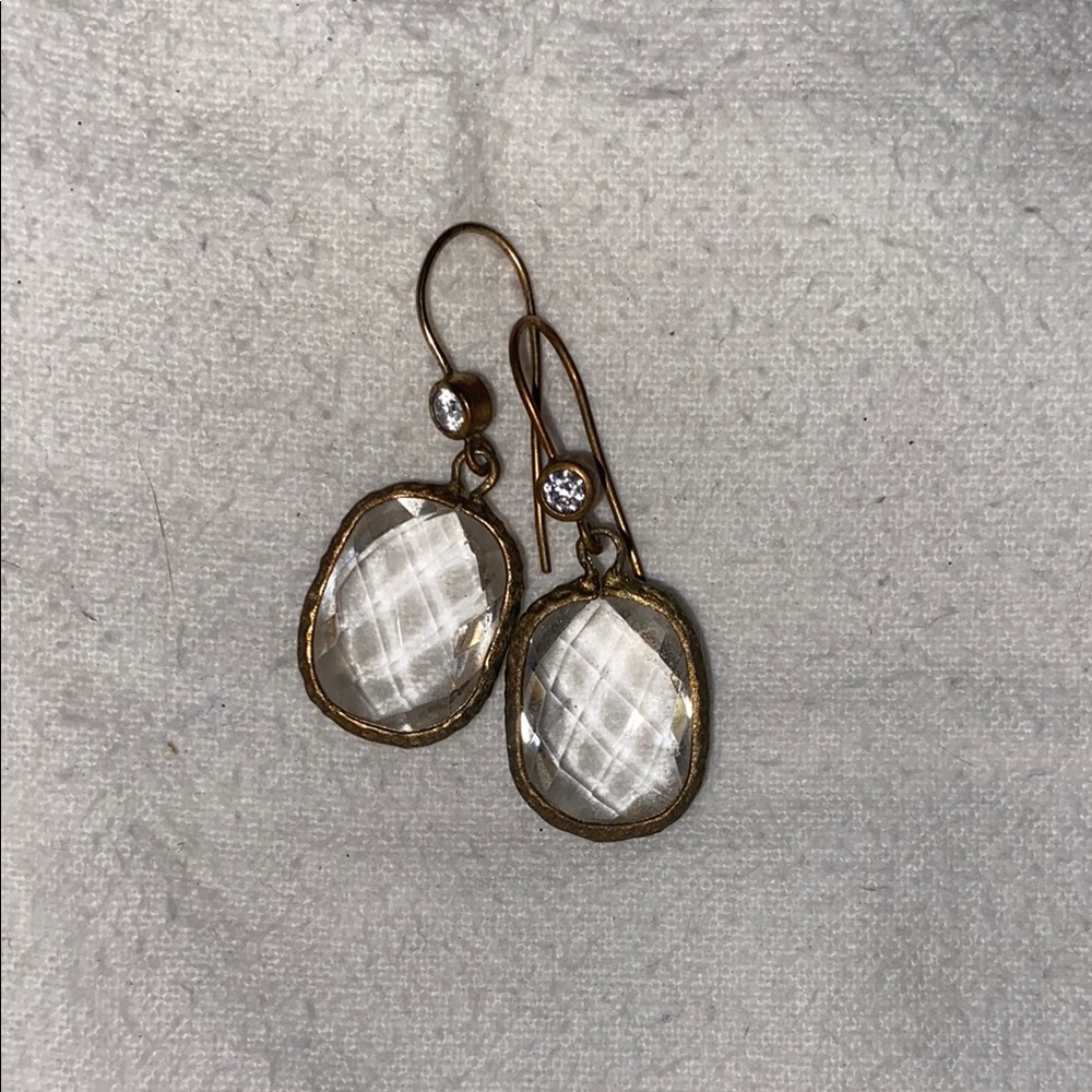 Elegant Gold and Silver Drop Earrings